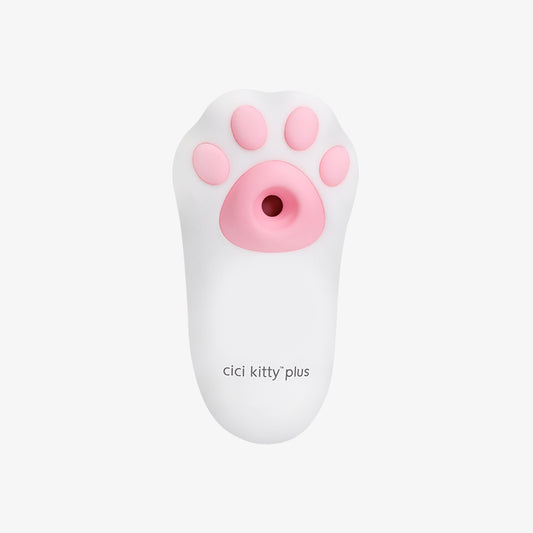 Close-up view of OTOUCH CICI KITTY pink paw vibrator design