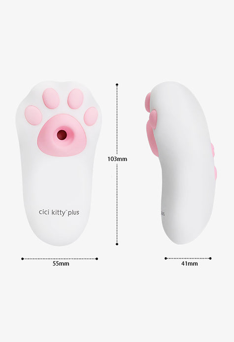 Size chart of the OTOUCH CiCi Kitty Plus with detailed measurements including length, width