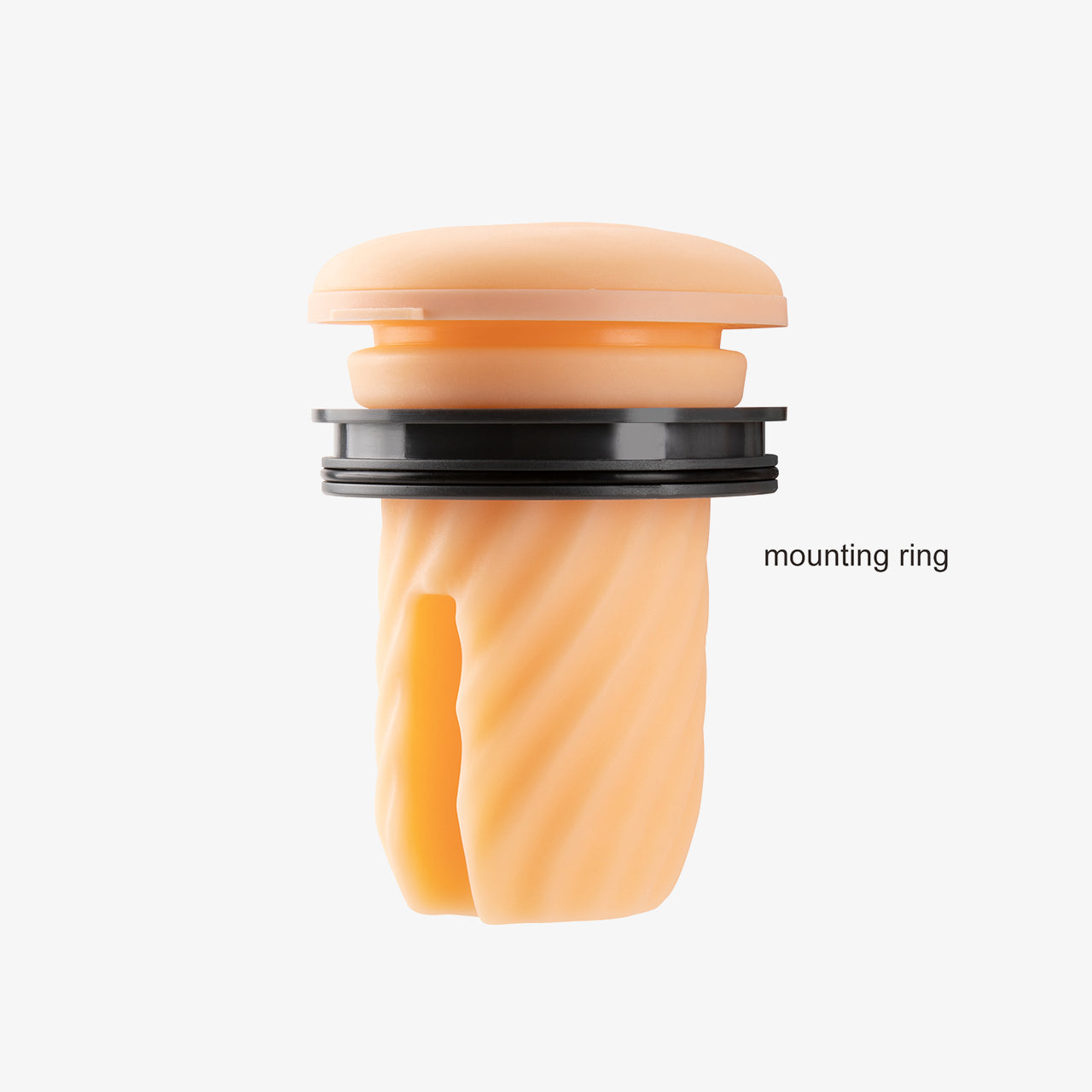 Removable TPE sleeve of the OTOUCH Airturn 3 featuring the mounting ring for secure attachment and easy cleaning