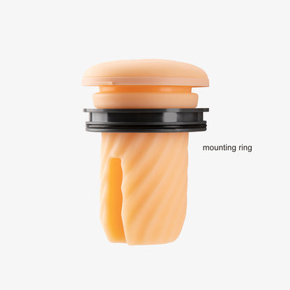 Removable TPE sleeve of the OTOUCH Airturn 3 featuring the mounting ring for secure attachment and easy cleaning